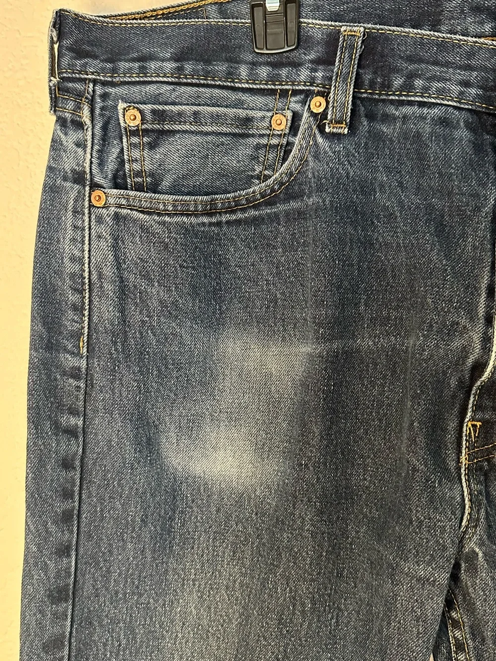 Levi’s 505 Regular Fit Jeans Men’s 40x30 Dark Wash Straight Leg Denim
